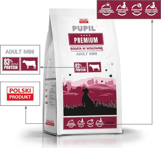 10kg Dry Dog Food for Small Breeds with Beef