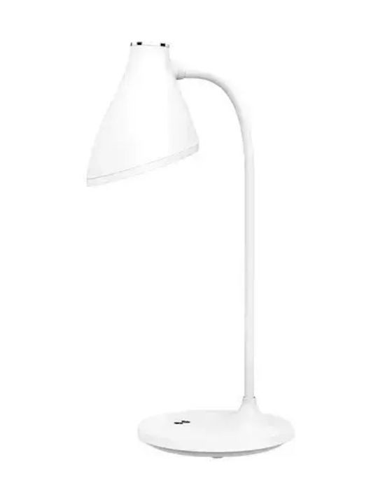 Platinet Reîncărcabil LED Lumină de Birou cu Braț Flexibil în Culoarea Alb