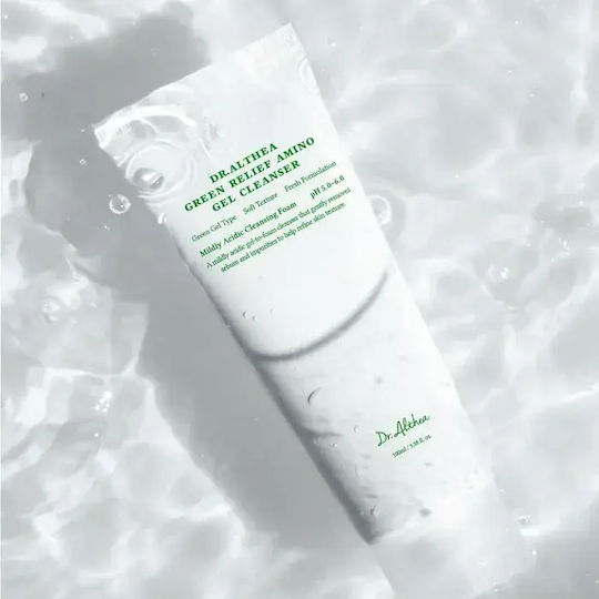 Dr. Althea Green Relief Amino Gel de Curățare pentru Față pentru Controlul Sebumului și Acțiune Antioxidantă 100ml