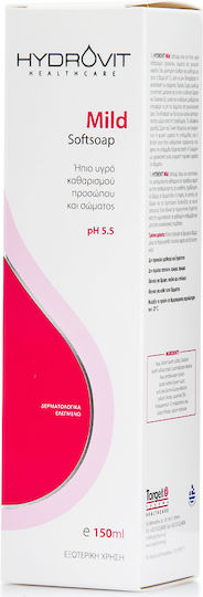 Target Pharma Hydrovit Mild Soft Soap Ph5.5 Face Cleansing Liquid with Moisturizing Action 150ml