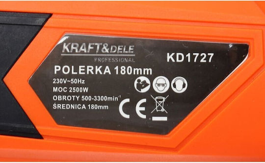 Kraft & Dele Αλοιφαδόρος 2500W με Ταχύτητα 3300rpm & Ρύθμιση Στροφών