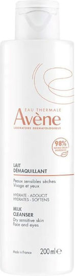 Eau Thermale Avène Lait Demaquillant Douceur Facial Cleansing Emulsion Makeup Remover With Moisturizing And Soothing Action 200ml