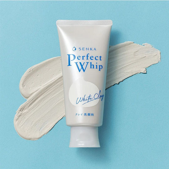 Shiseido Senka Perfect White Clay Spumă Demachiant Facial cu Acțiune Hidratantă 120gr