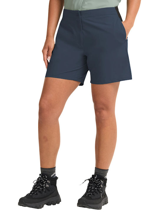 Jack Wolfskin Pantaloni Scurți de Drumeție pentru Femei Albaștri