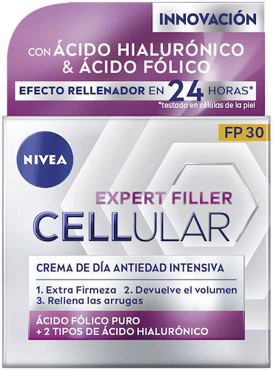Nivea Cellular Filler Crema Anti-îmbătrânire de zi pentru față cu SPF30 și Acid Hialuronic 50ml