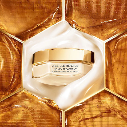 Abeille Royale Honey Treatment Богата Текстура Крем За Лице Дневен Крем За Хидратация Против Стареене И Блясък С Колаген 50ml