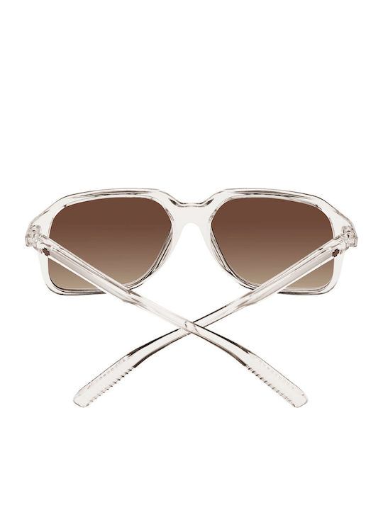 Hot Spot Unisex Sonnenbrillen mit Braun Horn umrandetem Rahmen und Braun Polarisiertem Glas