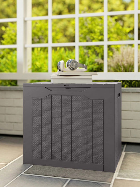 Outsunny Brown Polypropylene Outdoor Storage Box L56xW41xH50cm
