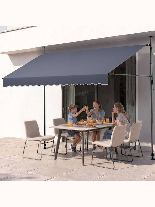 Vevor Copertină de Verandă Gri 4x3.1m