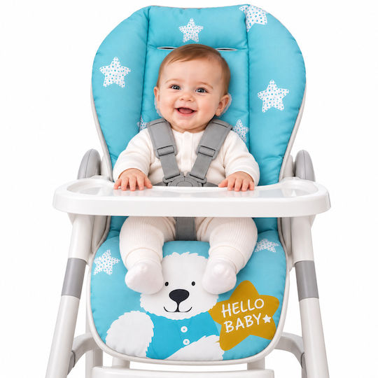 Queen Mother Kinderwagenmatratze Teddy & Star Blau