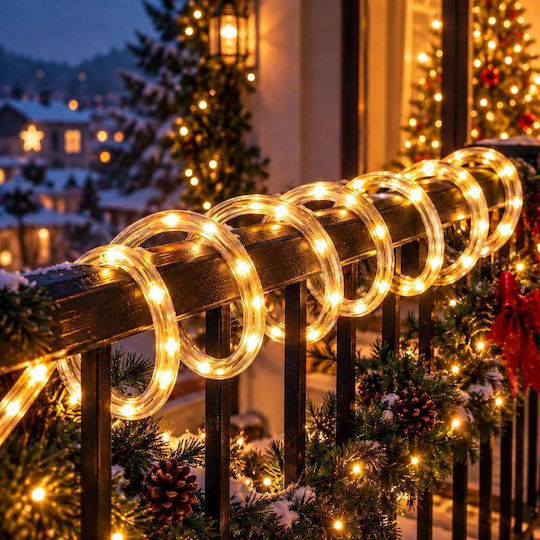Warm White Christmas Tube Light with Programs 10m