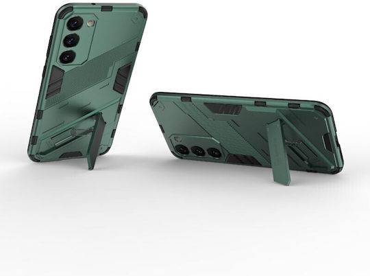 Punk Armor Твърд Калъф със Стойка Зелен за Samsung Galaxy S23 Plus 5g