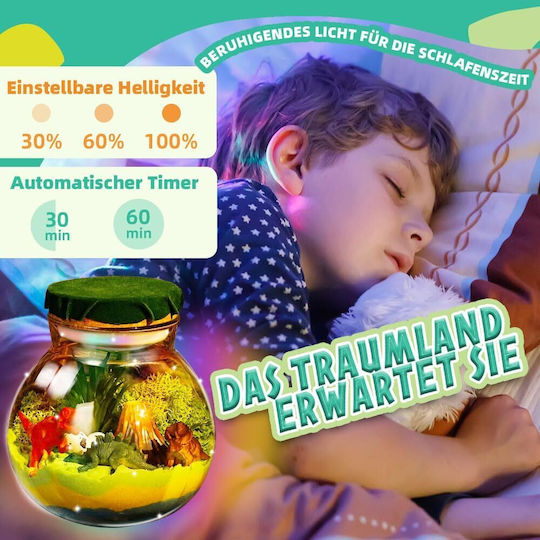 Dekorative Leuchte Creative Set Terrarium Dinosaur Nacht LED