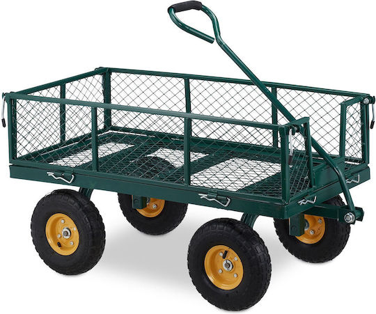 Relaxdays Sistem pentru Transportarea / Ridicarea Încărcăturilor cu o Capacitate de Până la 250 kg, de Culoare Verde