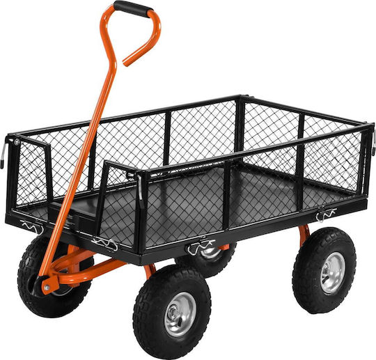 Kraft & Dele Cărucior de Transport pentru Încărcături de până la 400 kg, de Culoare Neagră