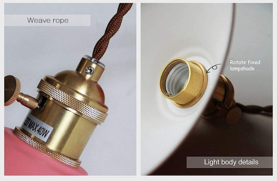 Lampa Blue Pendant Light with E27 Socket
