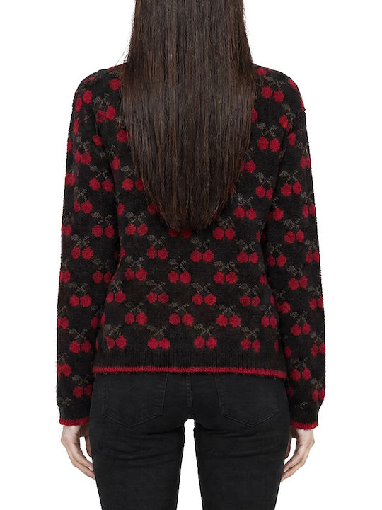 Пуловер Tailor Made Knitwear в Червено и Черно
