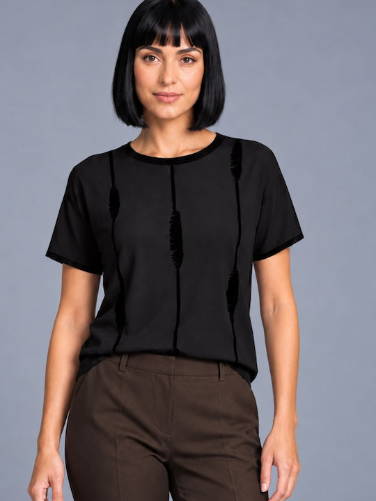 Top Crop de Damă Negru