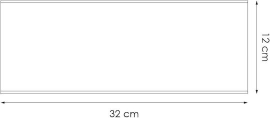 Lampa Plafonieră de Tavan 32 cm Neagră