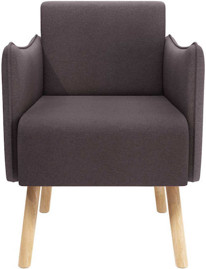 Dark Brown Relax Armchair Dark 60x65x76cm