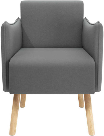 Dunkelgrauer Relaxsessel 60x65x76 cm