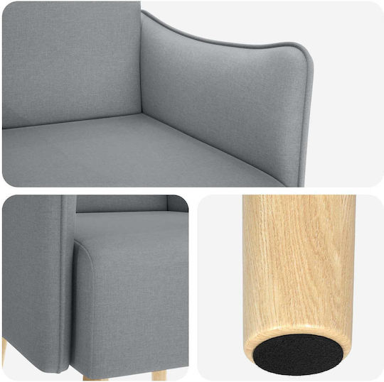 Relax-Sessel Hellgrau 60x65x76 cm Relax-Sessel Hellgrau 60x65x76 cm