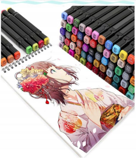 Markere cu Alcool Multicolor Set 60 Culori