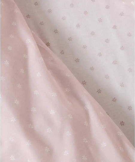 Kentia Mary Pink Cotton Baby Cradle Sheet Set 70x120cm 2 Pieces