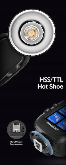 Jinbei Hd2 Max Светкавица Мини Стойка Репортерска Светкавица Универсална Гореща Обувка