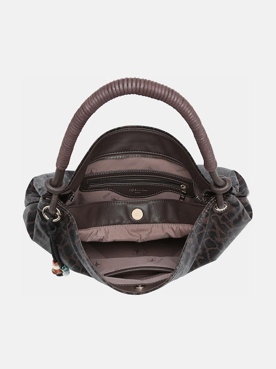 Ellen Damen-Schultertasche Schwarz