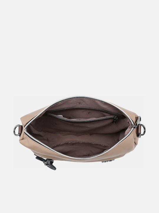 Fedra Women's Beige Crossbody Bag