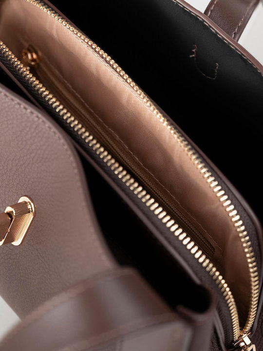 Damen Satchel Tasche Braun