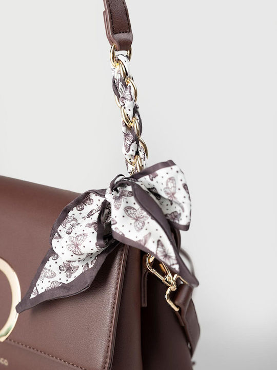 Damen Flap Tasche Braun