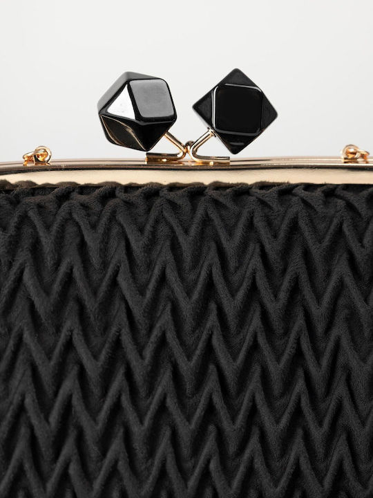 Gestrickte Schwarze Damen-Clutch
