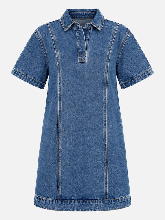 Mini Damenkleid Denim True Blue