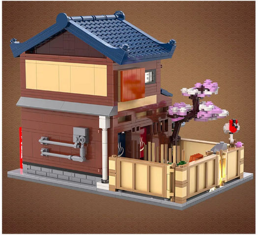 CaDA Bricks Cuburi de construit Japanese Bathroom pentru 14+ ani 1249 de piese