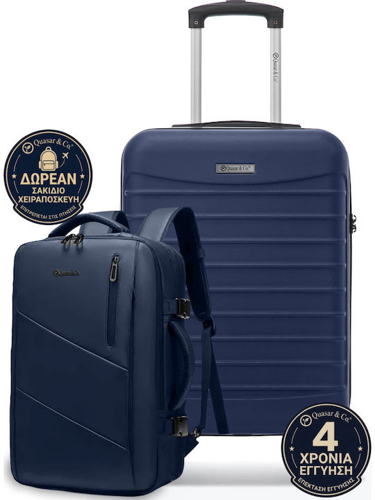 Quasar Βαλίτσες Ταξιδιού Σκληρές Navy Blue