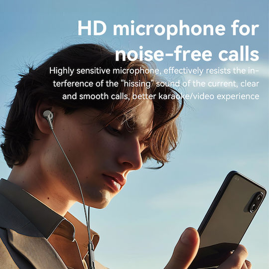 Yesido Yh53 In-ear Handsfree Ακουστικά με Βύσμα 3.5mm Λευκό