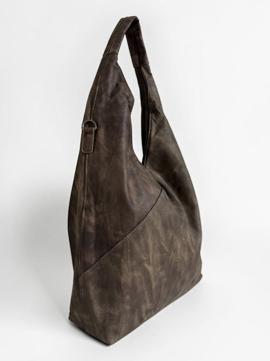 Damen-Schultertasche Khaki