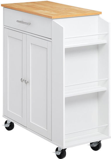 Dulap de Bucătărie de Podea Alb 79.5x39.7x87 cm