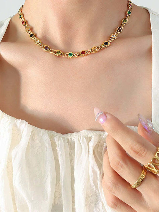 Charmy Choker από Επιχρυσωμένο Ατσάλι Charmy Choker από Επιχρυσωμένο Ατσάλι
