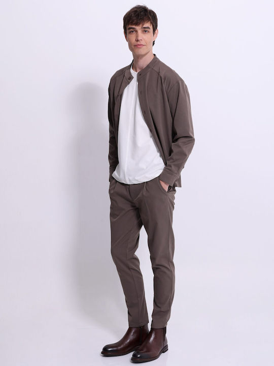 Long Sleeve Brown Overshirt