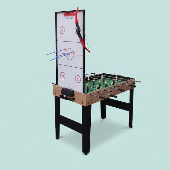 Relaxdays Επιδαπέδιο Air Hockey Πολλαπλών Παιχνιδιών Ξύλινο