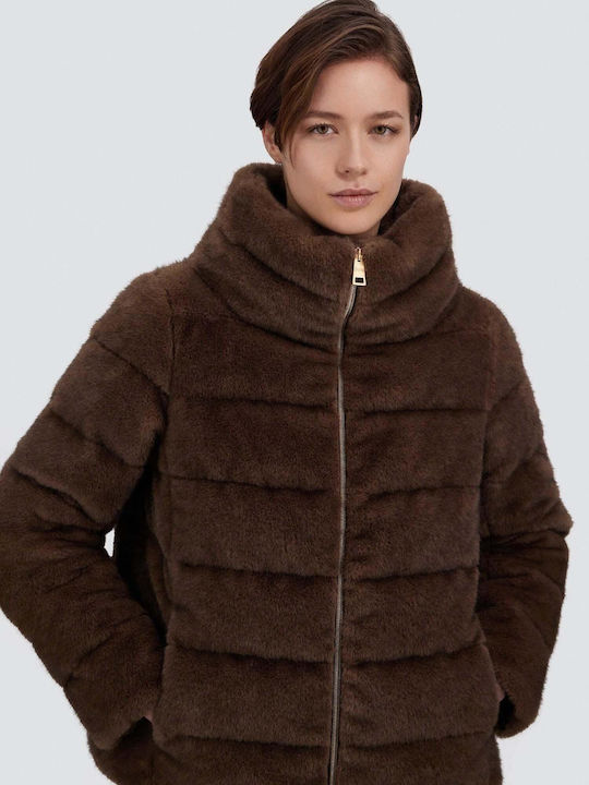 Damen-Winterjacke Braun
