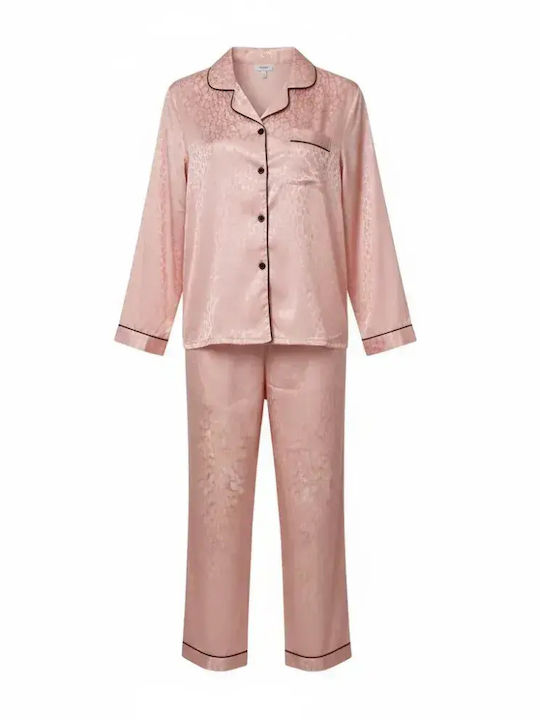 Caress Зимен Дамски Комплект Пижама Pink