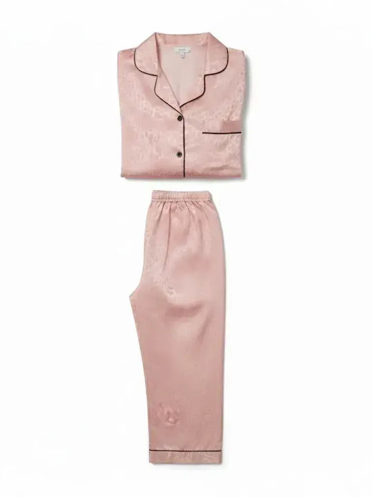 Caress Зимен Дамски Комплект Пижама Pink