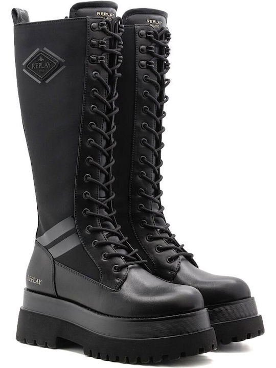 Any Women's Boots with a Mid Heel Black