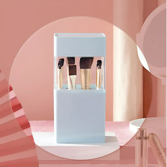 Cutie de Organizare pentru Cosmetice cu Separatoare Albastră 24.5x10.8x8.3cm.