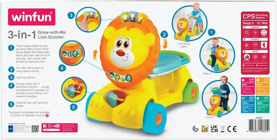 Winfun Ζωάκι Ride On για 12+ μηνών με Ήχους Πολύχρωμο