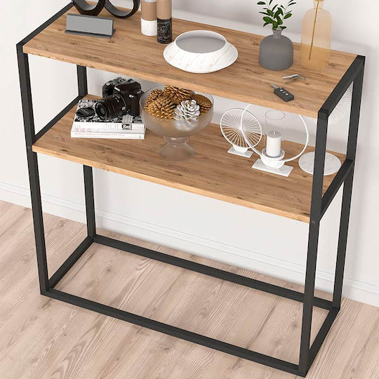 Metal Console Black L90xW33.5xH90cm.
